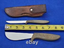 Vintage Gerber Flayer + Pixie Combo knife Armorhide Handle + Leather Sheath