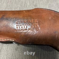 Vintage, Gerber Magnum Hunter, Amorhide, Large, Orig. Sheath