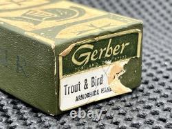 Vintage Gerber Trout & Bird Knife Nos