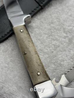 Vintage German GML Multi Use Hunting Fixed Blade / Folding Blade Sheath Knife