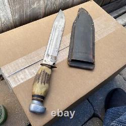 Vintage German Made Sword & Shield Hunting Knife