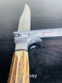 Vintage HOFFRITZ SOLINGEN GERMANY ORIGINAL BOWIE Knife Stag Handle