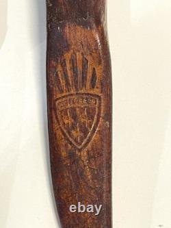 Vintage Helle Bard Knife With Leather Sheath Norway