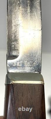 Vintage Helle Bard Knife With Leather Sheath Norway