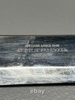 Vintage Helle Fabrikker Fixed Blade Knife 10 1/2+ High Carbon Edge Norway
