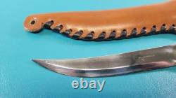 Vintage Helle Norway 18/8 High Carbon Edge Hunting Knife + Sheath Puuko TR1164
