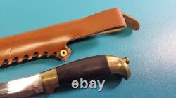 Vintage Helle Norway 18/8 High Carbon Edge Hunting Knife + Sheath Puuko TR1164