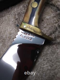 Vintage Hibben Knives Alaska Custom Made Fixed Blade Hunting Knife 1970-75