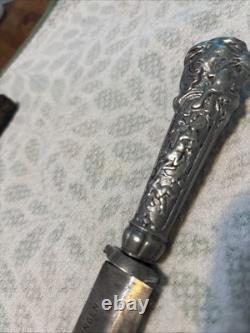 Vintage Hunting Knife Fixed Blade 10 In Made In Solengen Germany Beautiful