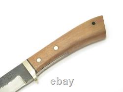 Vintage IC. Cut Prototype Seki Japan 11 Wood Fixed Damascus Blade Hunting Knife