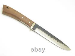 Vintage IC. Cut Prototype Seki Japan 11 Wood Fixed Damascus Blade Hunting Knife