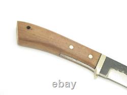 Vintage IC. Cut Prototype Seki Japan 11 Wood Fixed Damascus Blade Hunting Knife