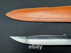 Vintage INOX Bowie Stag Fixed Blade Knife withSheath