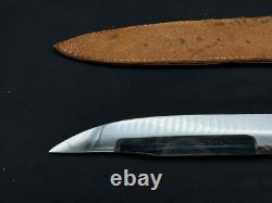 Vintage INOX Bowie Stag Fixed Blade Knife withSheath