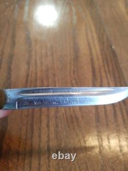 Vintage Iisakki Järvenpää Horsehead Puukko Knife withSheath