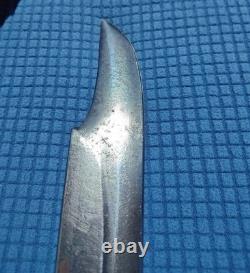 Vintage Italian Rhino Combat Bowie Hunting Knife GC CO Italy 370 with Sheath