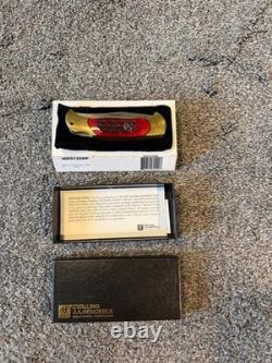 Vintage J A Henckels 4 Folding Lock Back Hunting Knife NOS Red Bone Rare