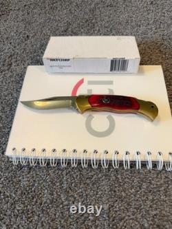 Vintage J A Henckels 4 Folding Lock Back Hunting Knife NOS Red Bone Rare