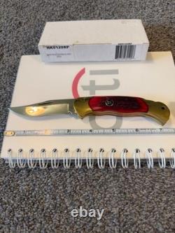 Vintage J A Henckels 4 Folding Lock Back Hunting Knife NOS Red Bone Rare