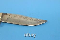 Vintage J. Clarke & Son Sheffield England Stag Handle Bowie Knife Hunting