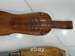 Vintage J. Marttiini Rovaniemi Puukko Knife Finland With Sheath