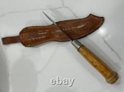 Vintage J. Marttiini Rovaniemi Puukko Knife Finland With Sheath