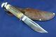Vintage J. Rodgers & Sons Sheffield England Hunting Knife with Sheath