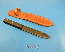 Vintage J. Russell & Co. Hunter Knife Green River Works 10.75 Long + Sheath