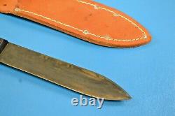 Vintage J. Russell & Co. Hunter Knife Green River Works 10.75 Long + Sheath