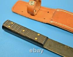 Vintage J. Russell & Co. Hunter Knife Green River Works 10.75 Long + Sheath