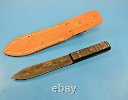 Vintage J. Russell & Co. Hunter Knife Green River Works 10.75 Long + Sheath