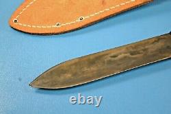 Vintage J. Russell & Co. Hunter Knife Green River Works 10.75 Long + Sheath