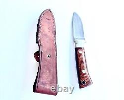 Vintage Japanese Japan Made Handmade Small Hunting Knife with Sheath Box