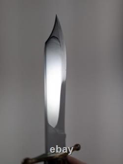 Vintage KA-BAR 1210 Bowie Knife Leather Sheath Hunting Knife USA Hunter