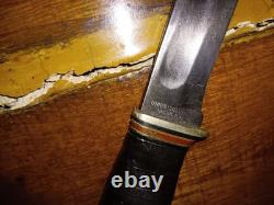 Vintage KA-BAR Union Cutlery Co. Olean NY. Fixed Blade Knife 1927-1945 Unique