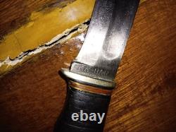 Vintage KA-BAR Union Cutlery Co. Olean NY. Fixed Blade Knife 1927-1945 Unique