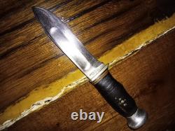 Vintage KA-BAR Union Cutlery Co. Olean NY. Fixed Blade Knife 1927-1945 Unique