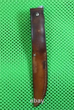 Vintage KINFOLKS Fixed Blade Y330 Butterscotch Bakelite Handle Hunting Knife