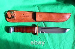 Vintage Ka-bar 1207 USA Knife (mint Condition,) With Kabar Leather Sheath