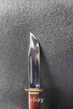 Vintage Ka-bar 1207 USA Knife (mint Condition,) With Kabar Leather Sheath