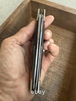 Vintage Kabar 1184 Folding Hunter Rare Serrated Skinner USA Knife