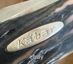 Vintage Kabar 1184 Folding Hunter Rare Serrated Skinner USA Knife