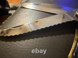 Vintage Kabar 1184 Folding Hunter Rare Serrated Skinner USA Knife