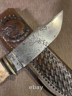 Vintage, Kabar, Union Cutlery Co, Stag, Very Nice, Custom Sheath