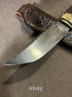 Vintage, Kabar, Union Cutlery Co, Stag, Very Nice, Custom Sheath