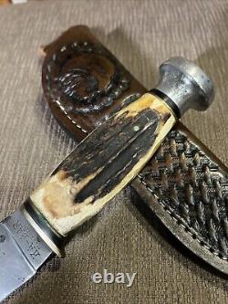 Vintage, Kabar, Union Cutlery Co, Stag, Very Nice, Custom Sheath