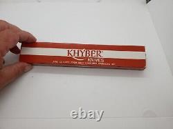 Vintage Khyber 2720 fixed blade knife. NIB. MINT