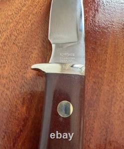 Vintage Khyber Drop Point Hunting Knife #2650 Japan 4 Blade with Sheath
