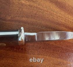 Vintage Khyber Drop Point Hunting Knife #2650 Japan 4 Blade with Sheath