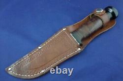 Vintage Kinfolks Knife Bakelite Pommel with Sheath